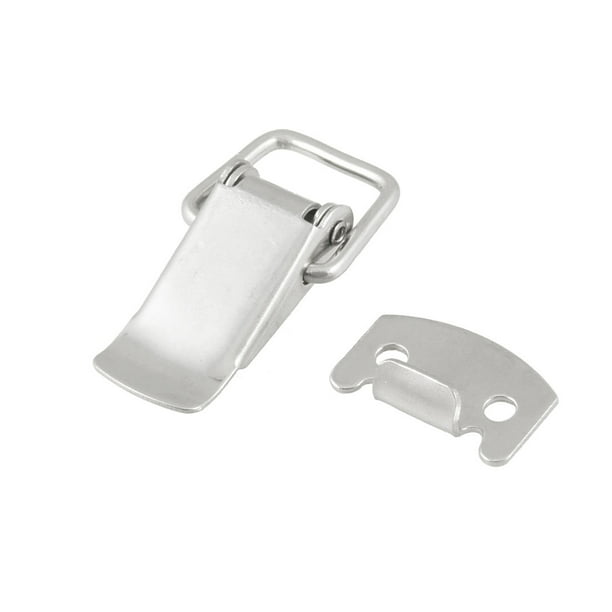 ZOOPL 2X Stainless Steel Metal Spring Suitcase Chest Toggle Locking Latch Catch Clasp Hasp 